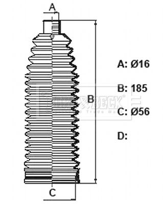 BORG & BECK gofruotoji membrana, vairavimas BSG3415